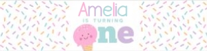 Ice Cream Water Bottle Labels - First Birthday (pink) - www.printerfairy.com: Ice Cream Water Bottle Labels - First Birthday (pink) - www.printerfairy.com