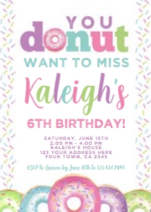 Donut-Watercolor-Any Age design preview