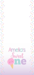 Ice Cream Party Snapchat Filter design preview