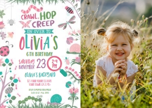 Bugs Birthday Party Invitation Photo - www.printerfairy.com design preview