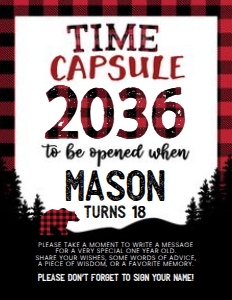 Lumberjack Time Capsule - www.printerfairy.com design preview