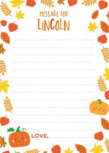 Little Pumpkin White Time Capsule (Card) - www.printerfairy.com: Little Pumpkin White Time Capsule - www.printerfairy.com