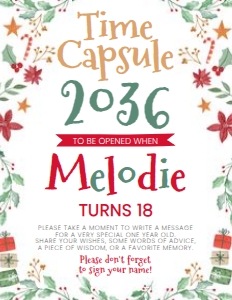 Christmas Time Capsule - www.printerfairy.com design preview