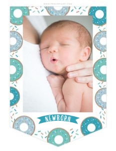 Donut_Blue Photo Banner design preview