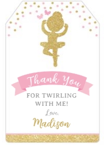 Ballerina Favor Tag 2 - www.printerfairy.com: Ballerina Favor Tag - www.printerfairy.com