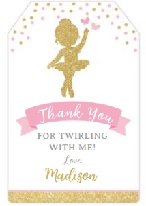 Ballerina Favor Tag - www.printerfairy.com: Ballerina Favor Tag - www.printerfairy.com