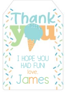 Ice Cream Party Favor Tag (blue green no face) - www.printerfairy.com: Ice Cream Party Favor Tag (blue green no face) - www.printerfairy.com