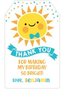 Little Sunshine Favor Tag (blue) - www.printerfairy.com design preview