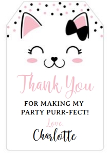 Kitty Cat Favor Tag - www.printerfairy.com: Kitty Cat Favor Tag - www.printerfairy.com