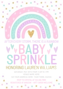 Rainbow Baby Sprinkle (Pink Pastels) - www.printerfairy.com design preview