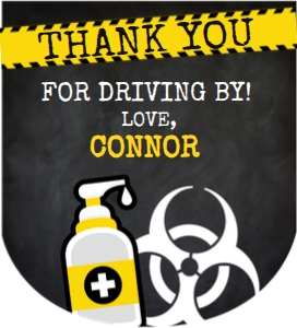 Drive Through Hand Sanitizer Label (Black) - www.printerfairy.com: Drive Through Hand Sanitizer Label (Black) - www.printerfairy.com
