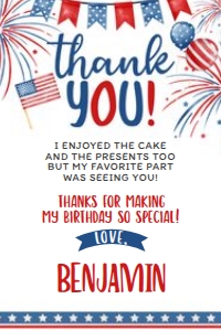 Mr Independent Thank You Card - www.printerfairy.com: Mr Independent Thank You Card - www.printerfairy.com