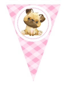Puppies Banner - GRAPHICS (Pastels Watercolor) - www.printerfairy.com: Puppy Adoption Party Decorations - www.printerfairy.com