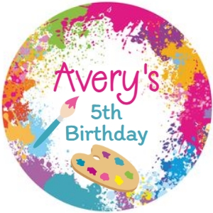 Art Party Toppers - www.printerfairy.com design preview