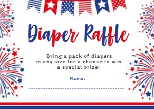 4th July Baby Shower Diaper Raffle (Firecracker) - www.printerfairy.com: 4th July Baby Shower Diaper Raffle (Firecracker) - www.printerfairy.com