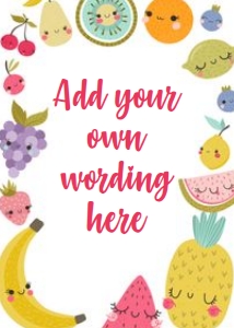 TuttiFrutti Birthday Sign - www.printerfairy.com design preview