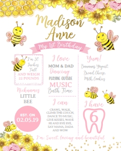 Bee Board - www.printerfairy.com design preview