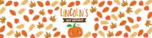 Little Pumpkin Water bottle labels (white) - www.printerfairy.com design preview