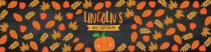 Little Pumpkin Water bottle labels (black) - www.printerfairy.com design preview