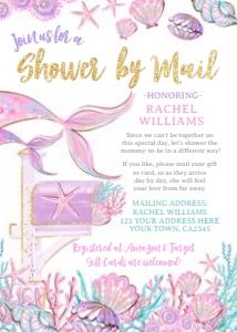 Mermaid Shower by Mail - www.printerfairy.com design preview