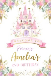 Princess Castle Welcome Sign 24x36 - www.printerfairy.com: Princess Castle Welcome Sign - www.printerfairy.com