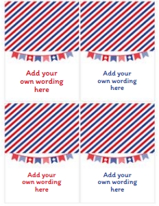 4th of July Food Tents - www.printerfairy.com design preview