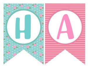 Happy Campers Happy Birthday Banner - www.printerfairy.com design preview