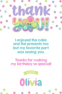 Pop It Birthday Thank You card (Pastels) - www.printerfairy.com design preview