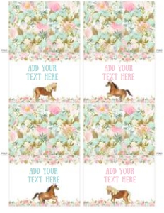 Horse Food Tents (floral) - www.printerfairy.com design preview