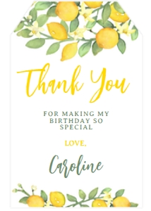 Lemonade Sunshine Favor Tag - www.printerfairy.com design preview