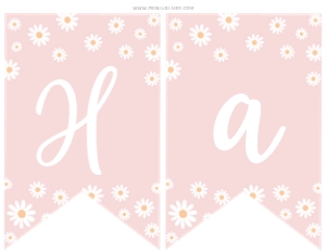 Daisy Banner - www.printerfairy.com design preview