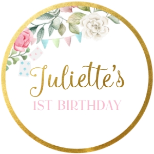 Alice in ONEderland Toppers - www.printerfairy.com design preview