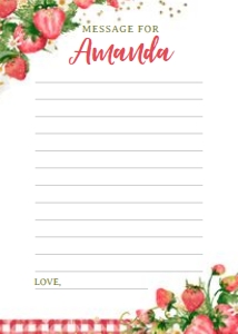 Strawberry Time Capsule Card - www.printerfairy.com: Strawberry Time Capsule - www.printerfairy.com