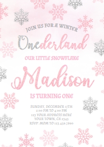 Onederland Birthday Invitation - www.printerfairy.com design preview