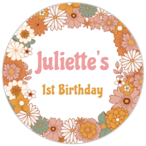 Groovy Birthday Topper (PFGO1) - www.printerfairy.com: Groovy Birthday Topper (PFGO1) - www.printerfairy.com
