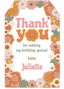 Groovy Birthday Favor Tags (PFGO1) - www.printerfairy.com design preview