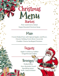 Christmas Truck_ Party Menu 2 - www.printerfairy.com design preview