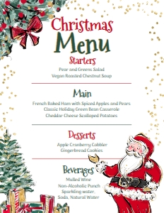 Christmas Truck_ Party Menu - www.printerfairy.com design preview