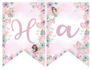 Dancing Fairies Banner - www.printerfairy.com design preview