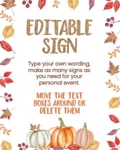 Little Pumpkin Brown Sign 16x20 - www.printerfairy.com: Little Pumpkin Brown Sign - www.printerfairy.com