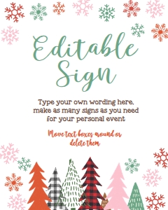 Christmas Jingle & Mingle Party Sign 16x20 (white) - www.printerfairy.com: Christmas Jingle & Mingle Party Sign (white) - www.printerfairy.com