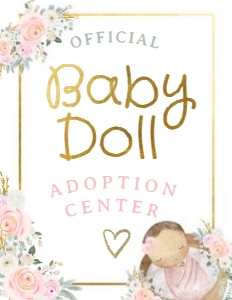 Doll Adoption (pink) - www.printerfairy.com design preview