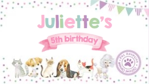 Puppies & Kitties Box Carrier Label (Pastels Watercolor) - www.printerfairy.com design preview