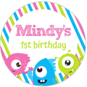 Little Monster Toppers (pink) - www.printerfairy.com: Little Monster Toppers (pink) - www.printerfairy.com