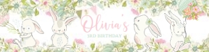 Bunnies Spring Box Water Bottle Labels (White) - www.printerfairy.com design preview