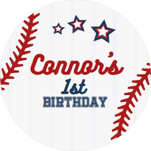 Baseball Topper (red-blue) - www.printerfairy.com design preview