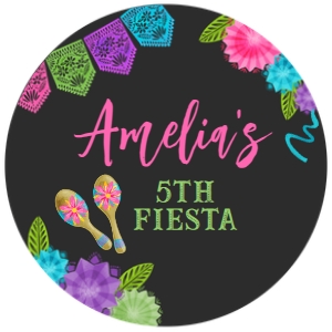 Fiesta Topper (Pink & Black) - www.printerfairy.com design preview