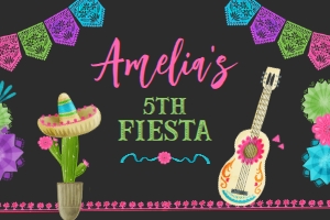 Fiesta Gable Box (Pink & Black) - www.printerfairy.com design preview