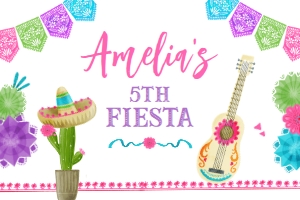 Fiesta Gable Box (Pink & White) - www.printerfairy.com design preview