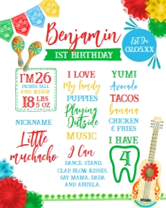 Fiesta Board (Red & white) - www.printerfairy.com design preview